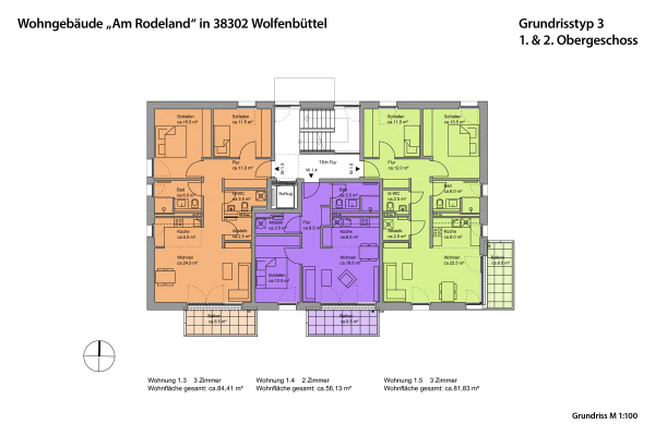 Grundriss 1.4 lila
