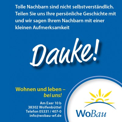 Danke Tolle Nachbarn WoBau Wolfenbütteler Baugesellschaft mbH