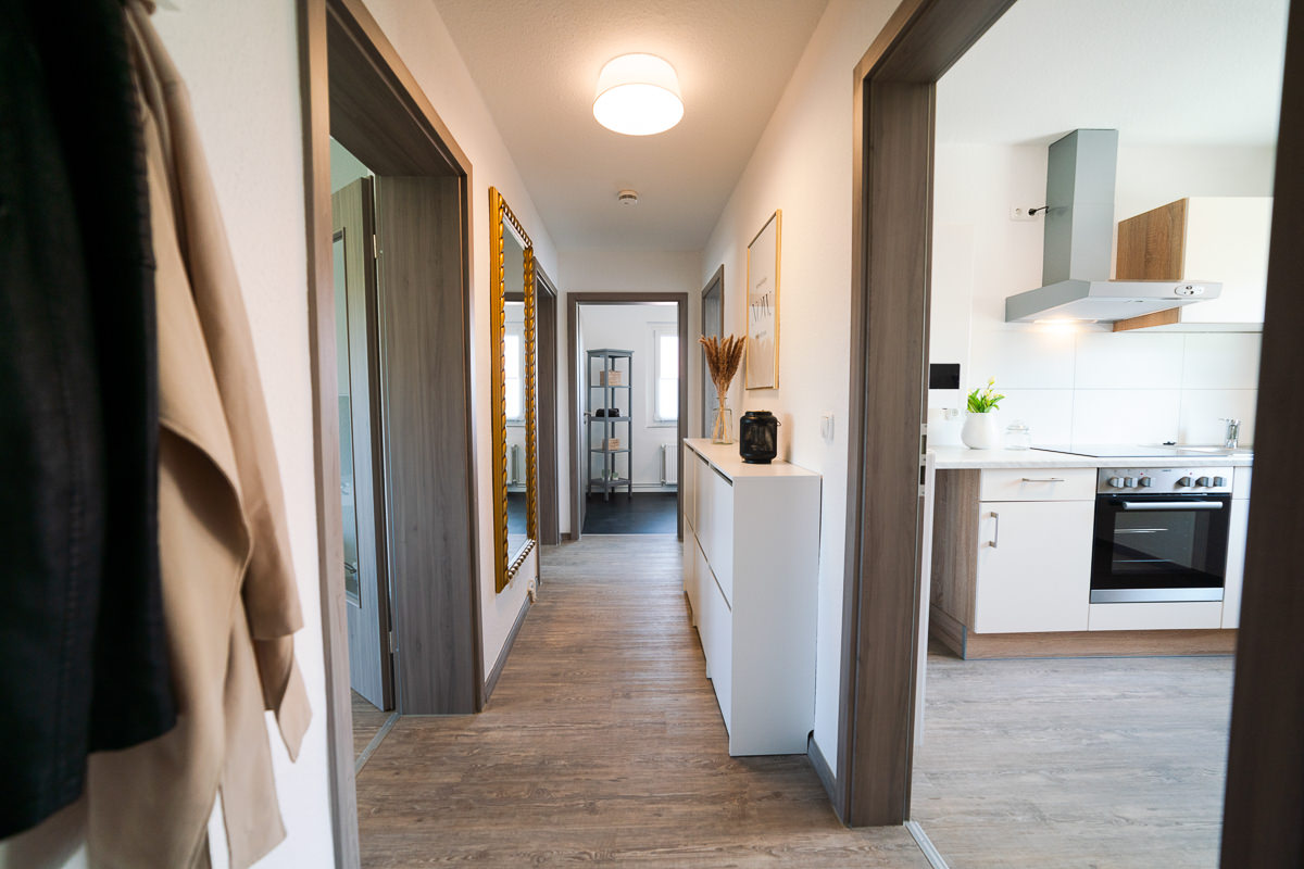 Möblierung einer Bestandswohnung Flur nachher