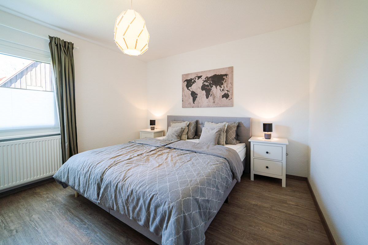 Möblierung einer Bestandswohnung Schlafzimmer nachher