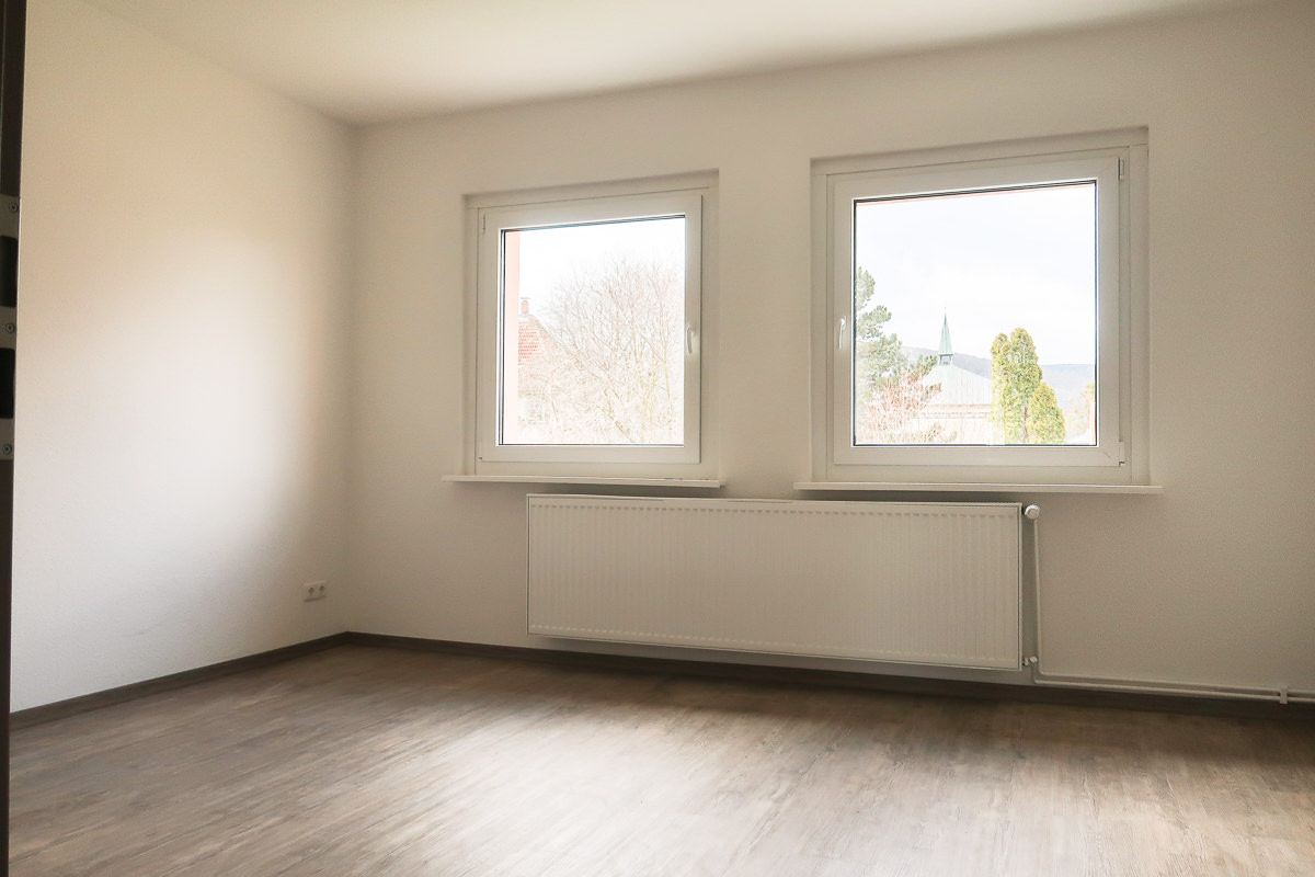 Möblierung einer Bestandswohnung Wohnzimmer vorher